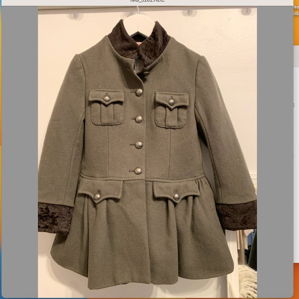 Junior Jean Paul Gaultier wool blend coat - size 8 years